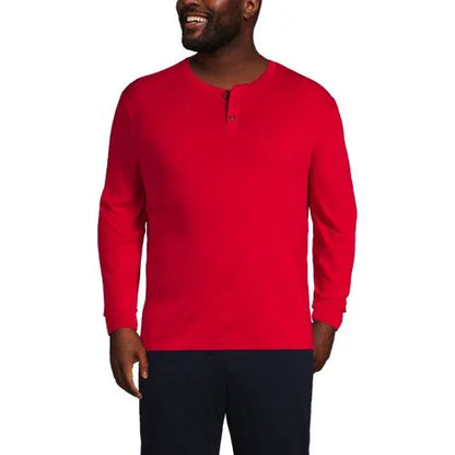 Men's Knit Rib Pajama Henley