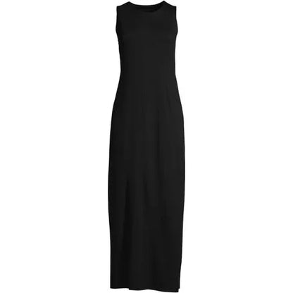 Women's Cotton Jersey Sleeveless Swim Cover-up Maxi Dress