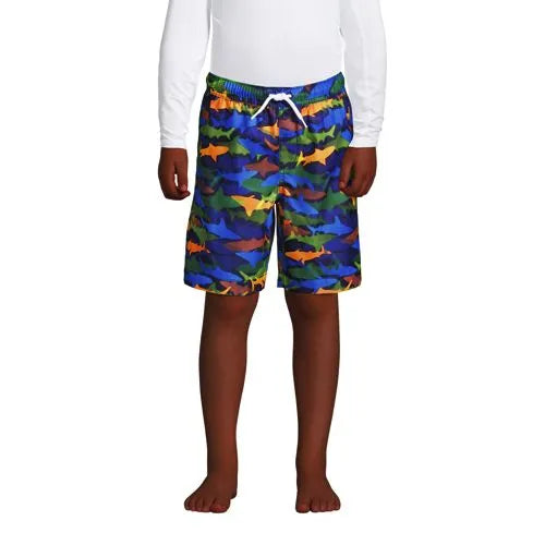 Boys Printed Volley Swim Trunks