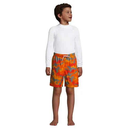 Boys Printed Volley Swim Trunks