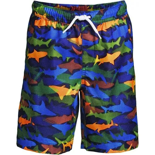 Boys Printed Volley Swim Trunks