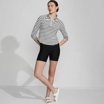 Women's 6" High Waisted Bike Swim Shorts