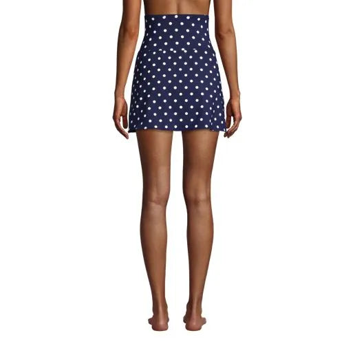 Women's Tummy Control Ultra High Waisted Modest Swim Skirt Swim Bottoms