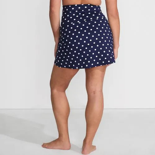 Women's Tummy Control Ultra High Waisted Modest Swim Skirt Swim Bottoms