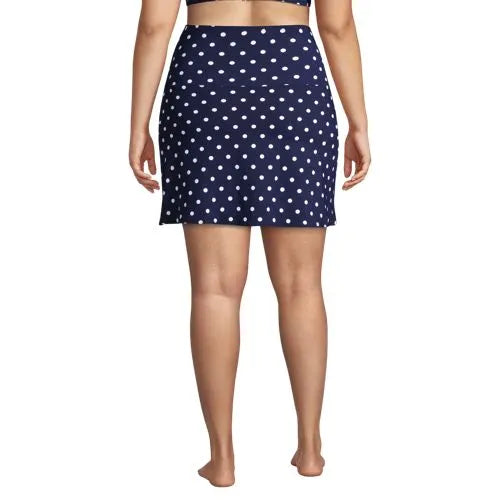 Women's Tummy Control Ultra High Waisted Modest Swim Skirt Swim Bottoms