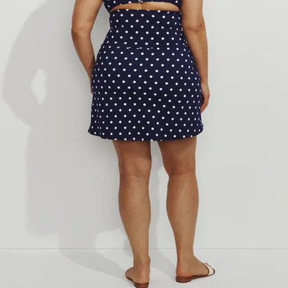 Women's Tummy Control Ultra High Waisted Modest Swim Skirt Swim Bottoms