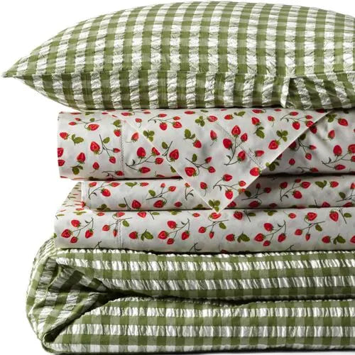 Cotton Seersucker Duvet Bed Cover