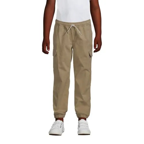 Boys Iron Knee Stretch Cargo Jogger Pants