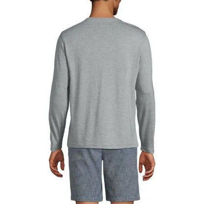 Men's Long Sleeve Cotton Supima Henley