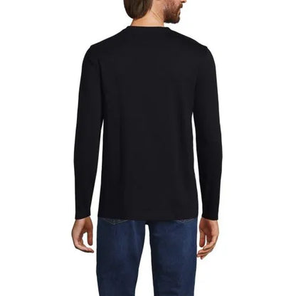 Men's Long Sleeve Cotton Supima Henley