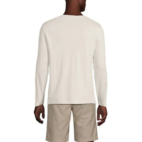 Men's Long Sleeve Cotton Supima Henley