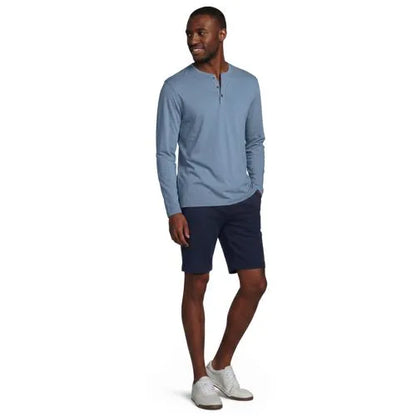Men's Long Sleeve Cotton Supima Henley