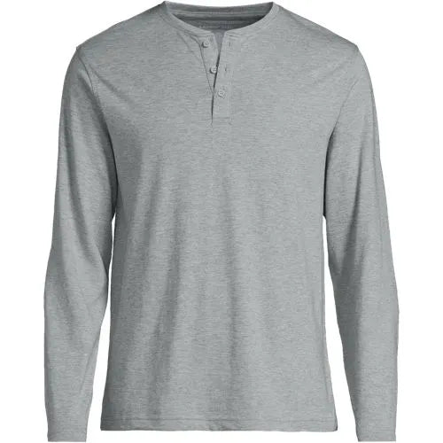 Men's Long Sleeve Cotton Supima Henley