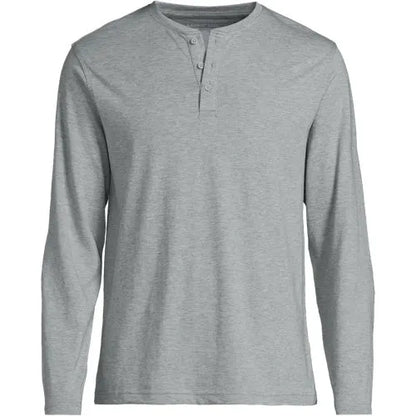 Men's Long Sleeve Cotton Supima Henley
