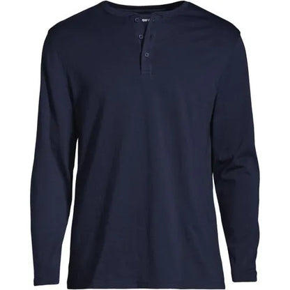 Men's Long Sleeve Cotton Supima Henley