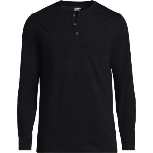 Men's Long Sleeve Cotton Supima Henley