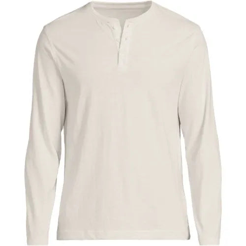 Men's Long Sleeve Cotton Supima Henley