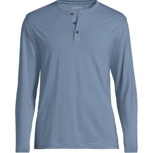 Men's Long Sleeve Cotton Supima Henley