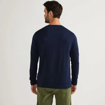 Men's Long Sleeve Cotton Supima Henley