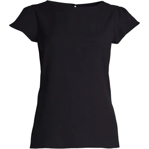 Women's Short Sleeve Crepe Tulip Sleeve Blouse