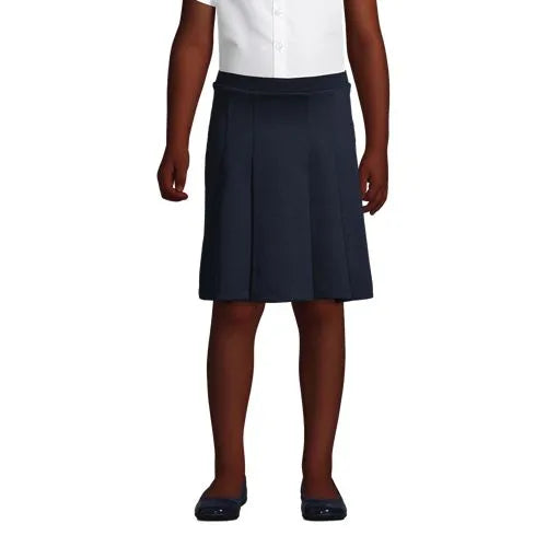 School Uniform Girls Ponte Pleat Skirt Top of Knee