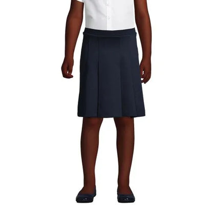 School Uniform Girls Ponte Pleat Skirt Top of Knee