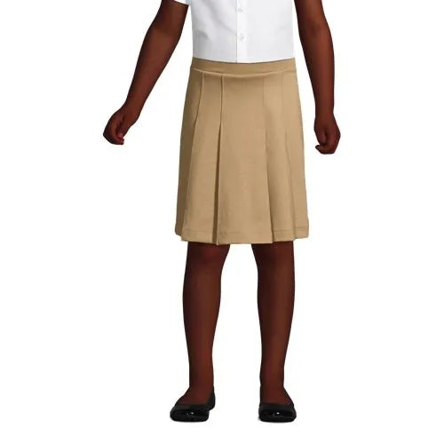 School Uniform Girls Ponte Pleat Skirt Top of Knee
