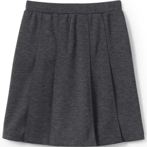 School Uniform Girls Ponte Pleat Skirt Top of Knee