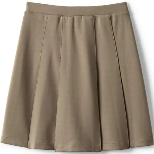 School Uniform Girls Ponte Pleat Skirt Top of Knee