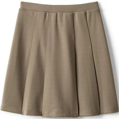 School Uniform Girls Ponte Pleat Skirt Top of Knee