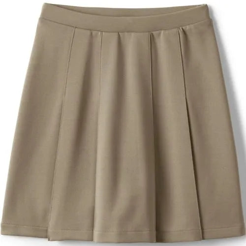 School Uniform Girls Ponte Pleat Skirt Top of Knee