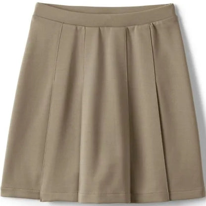 School Uniform Girls Ponte Pleat Skirt Top of Knee