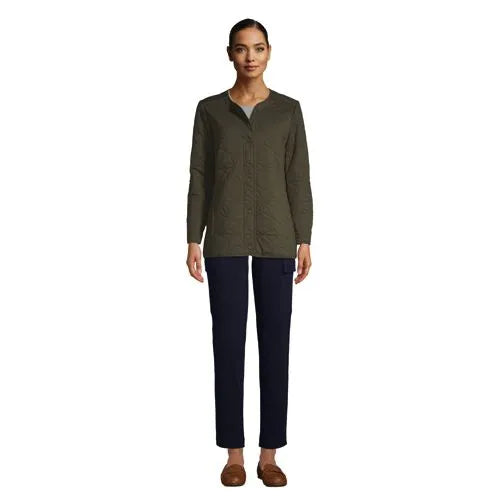 Women's Cotton Quilted Long Insulated Jacket