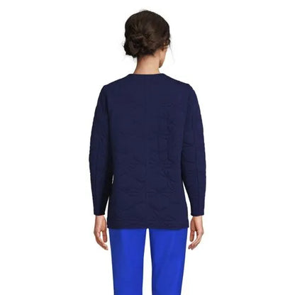 Women's Cotton Quilted Long Insulated Jacket