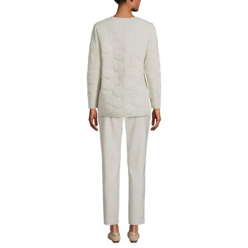 Women's Cotton Quilted Long Insulated Jacket