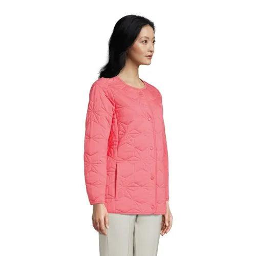 Women's Cotton Quilted Long Insulated Jacket