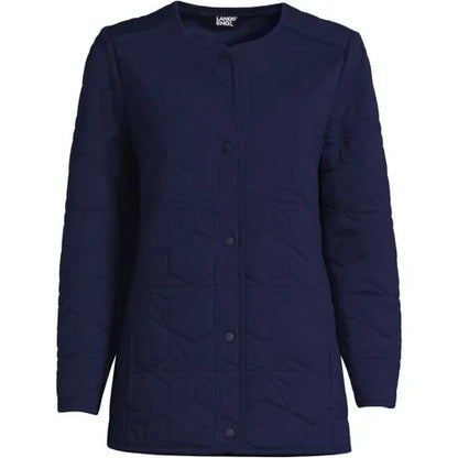 Women's Cotton Quilted Long Insulated Jacket