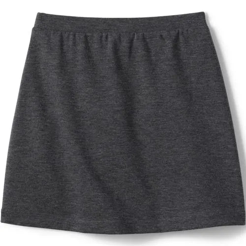 School Uniform Girls Ponte Button Front Skort Above the Knee