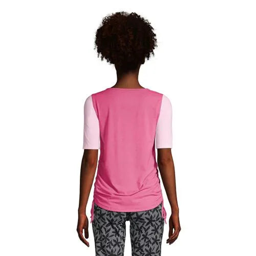 Women's Power Performance Elbow Sleeve Drawstring Top
