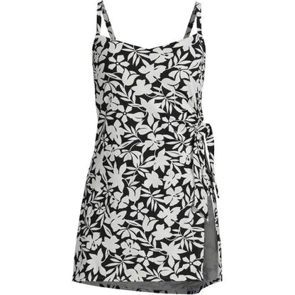 Women's D-Cup Chlorine Resistant Sweetheart Swim Dress One Piece Swimsuit