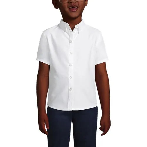 School Uniform Girls Short Sleeve Oxford Dress Shirt