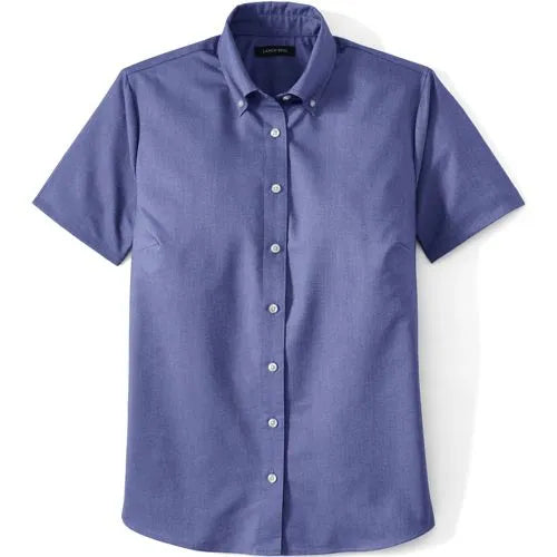 School Uniform Girls Short Sleeve Oxford Dress Shirt