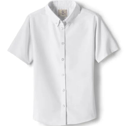 School Uniform Girls Short Sleeve Oxford Dress Shirt
