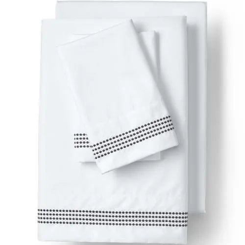 400 Thread Count Sateen Embroidered Sheets
