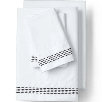 400 Thread Count Sateen Embroidered Sheets