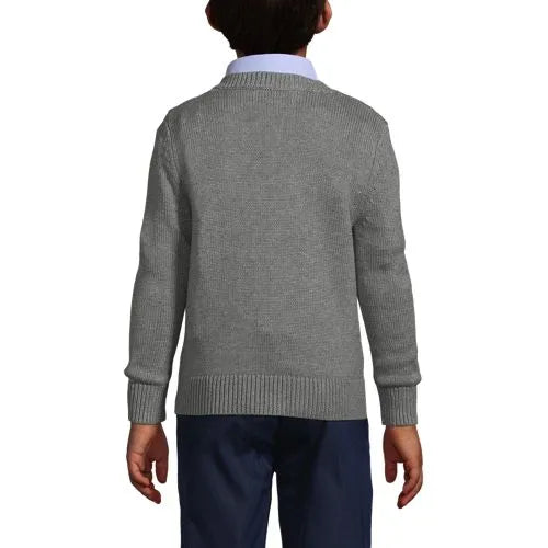 School Uniform Boys Cotton Modal Button Front Cardigan Sweater