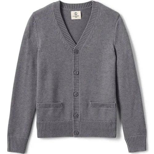 School Uniform Boys Cotton Modal Button Front Cardigan Sweater