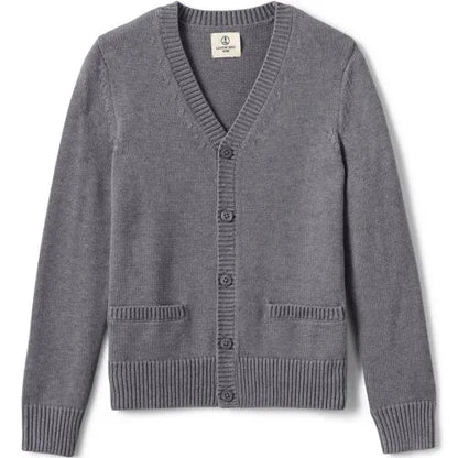 School Uniform Boys Cotton Modal Button Front Cardigan Sweater