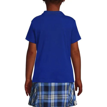 School Uniform Girls Short Sleeve Feminine Fit Interlock Polo Shirt