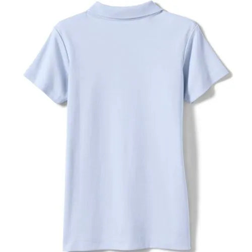 School Uniform Girls Short Sleeve Feminine Fit Interlock Polo Shirt